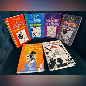 Diary of a Wimpy Kid Books 11-14 + 2 extra books 6 Book Set by Jeff Kinney